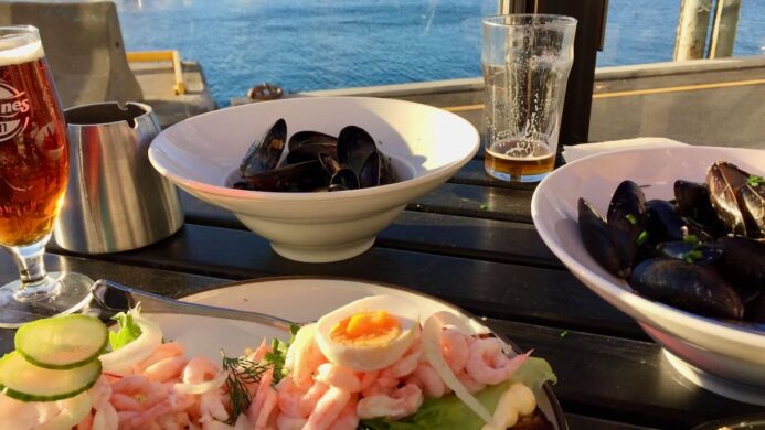 meal in a coastal city